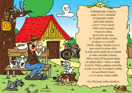 přání k 92. narozeninám